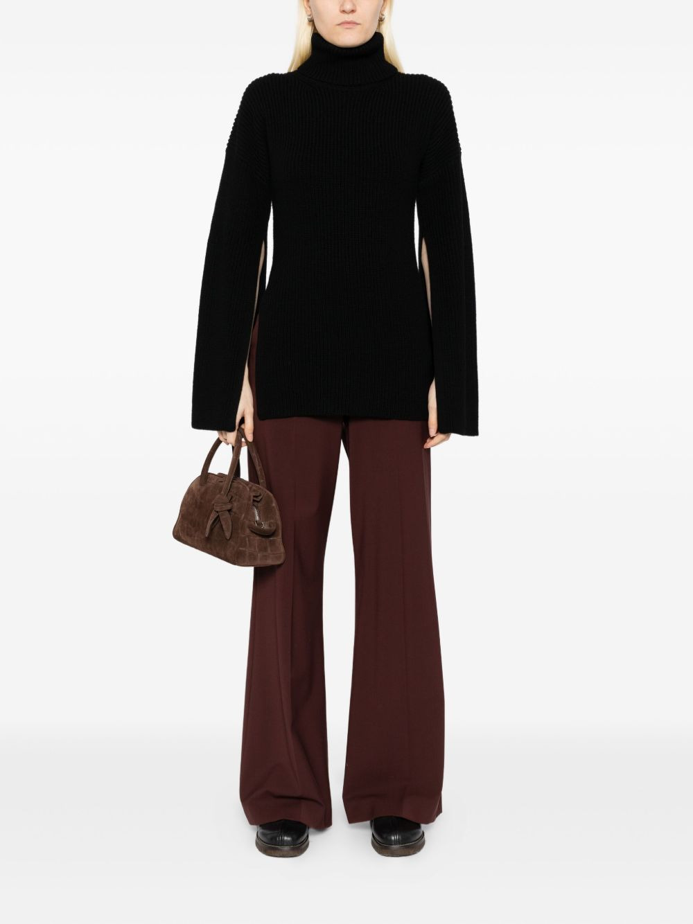 merino slit sleeve sweatshirt - 2