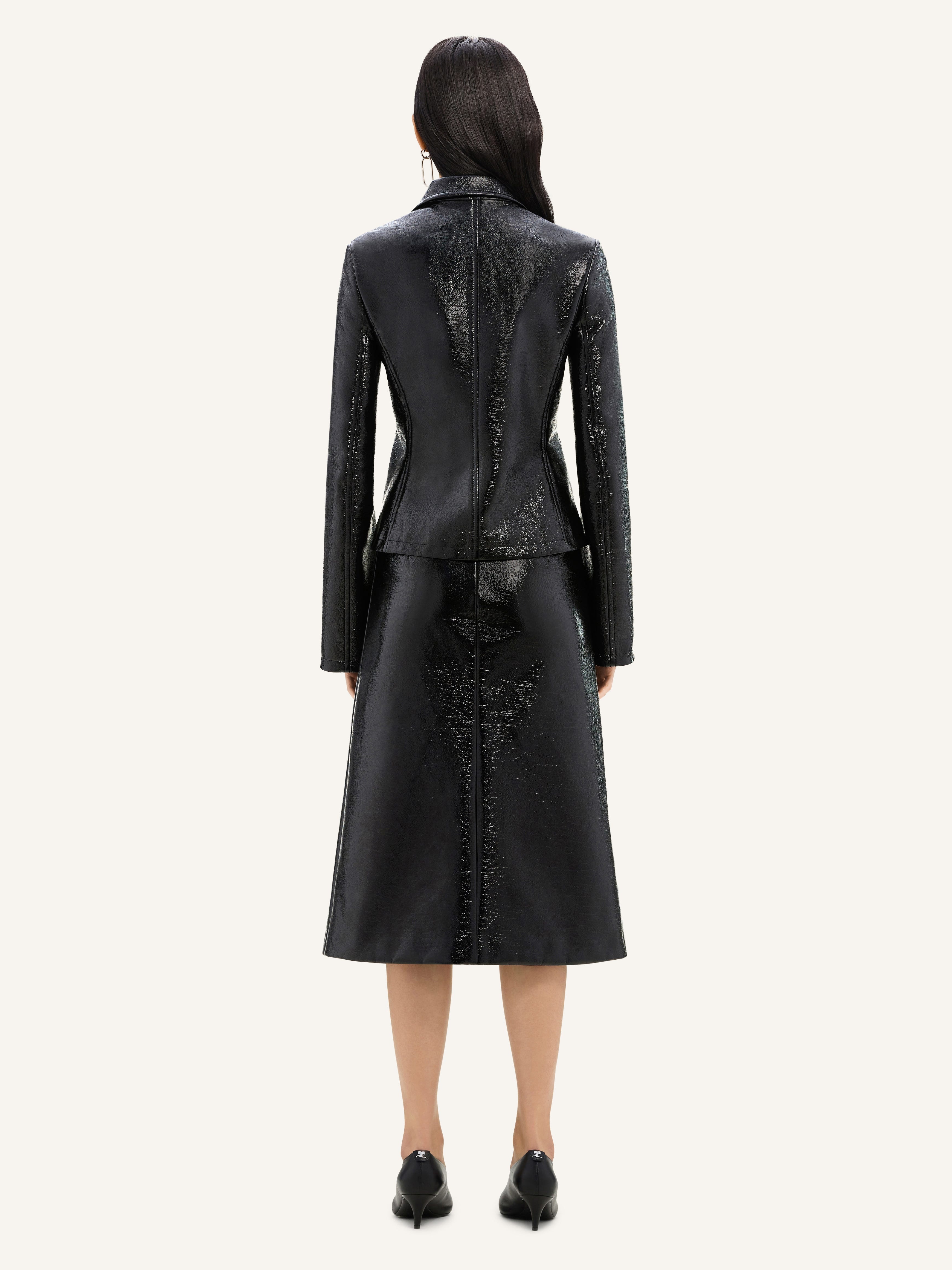 ZIPPED VINYL JACKET - 4