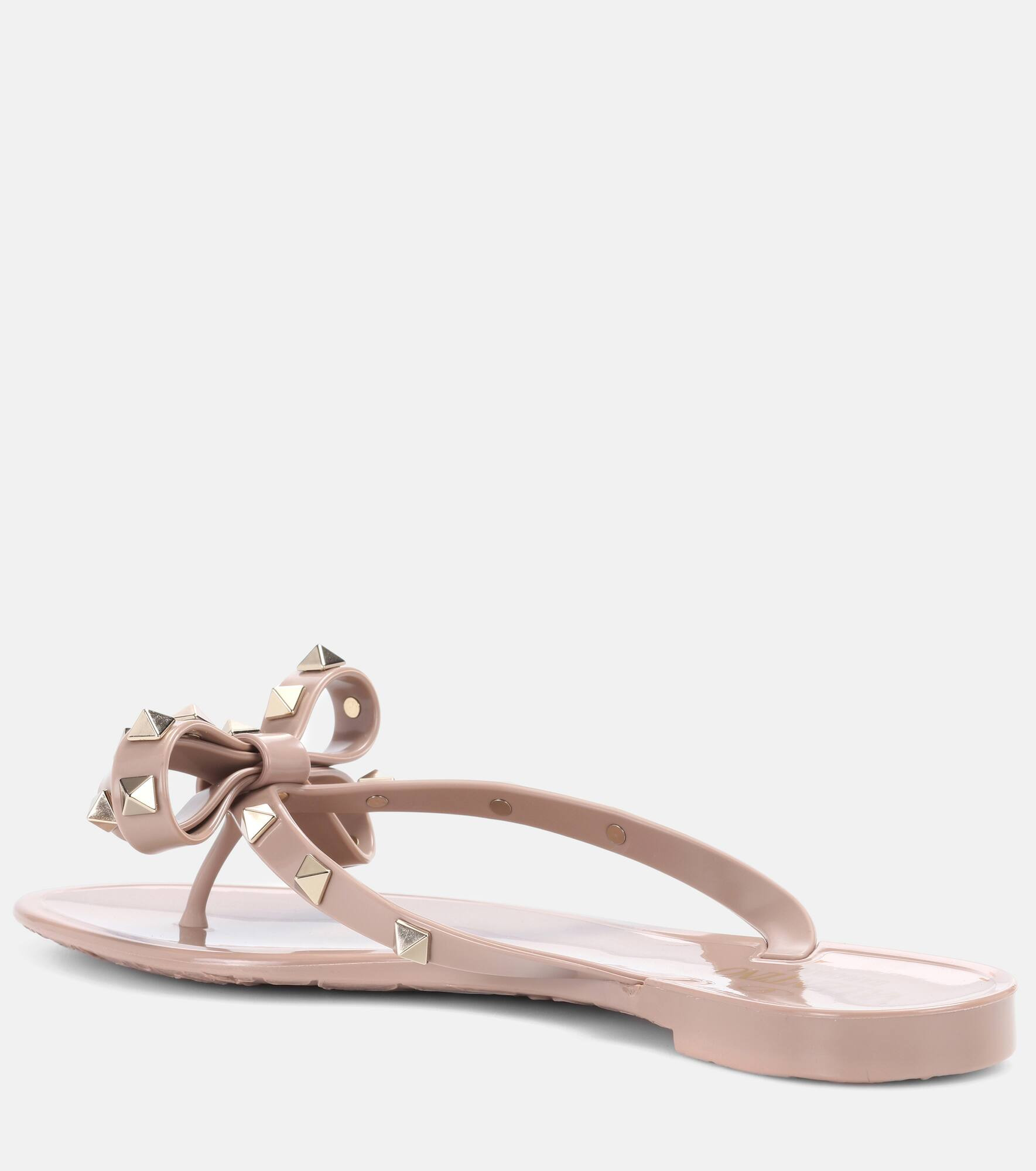 Valentino Garavani Rockstud PVC thong sandals - 2