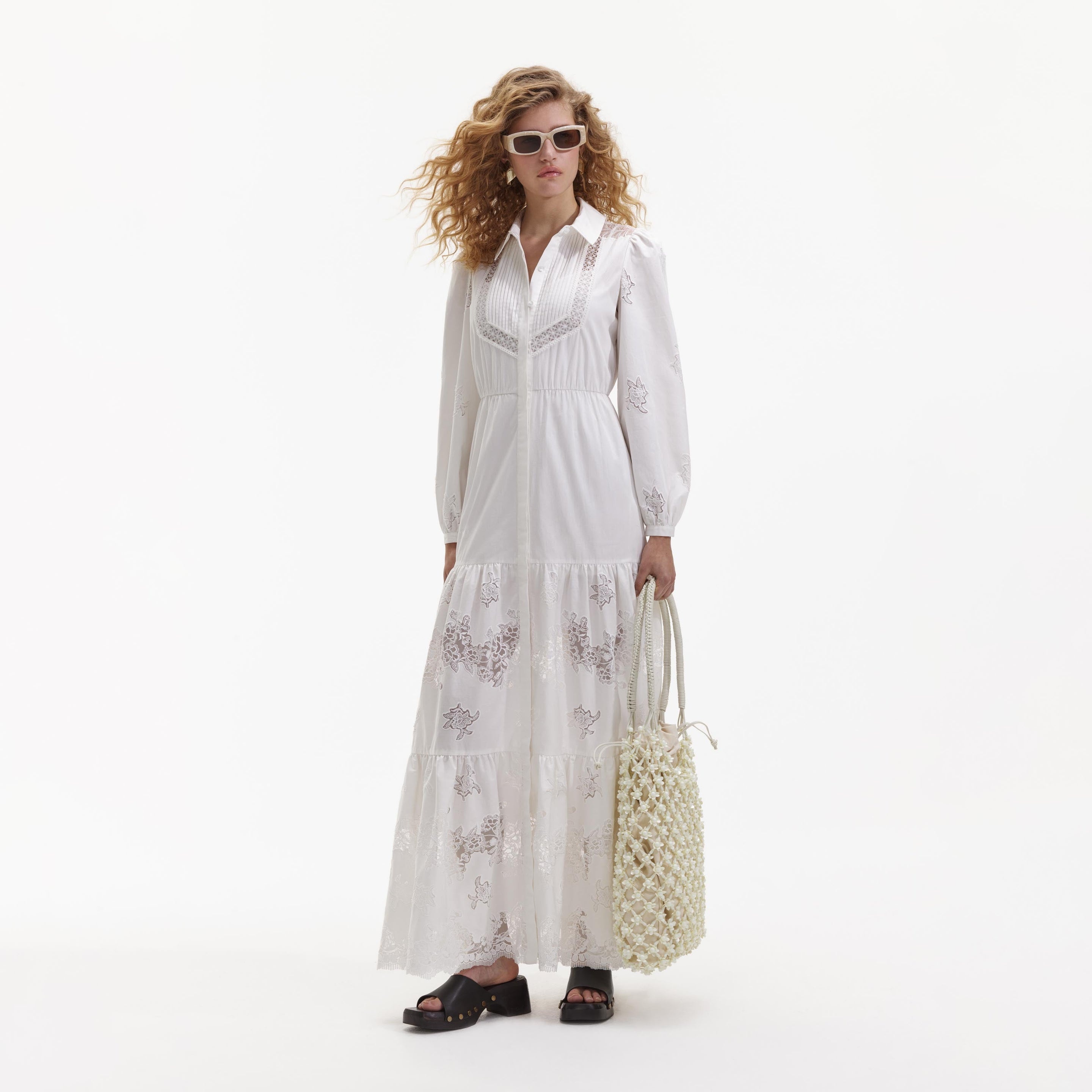 White Cotton Maxi Dress - 2