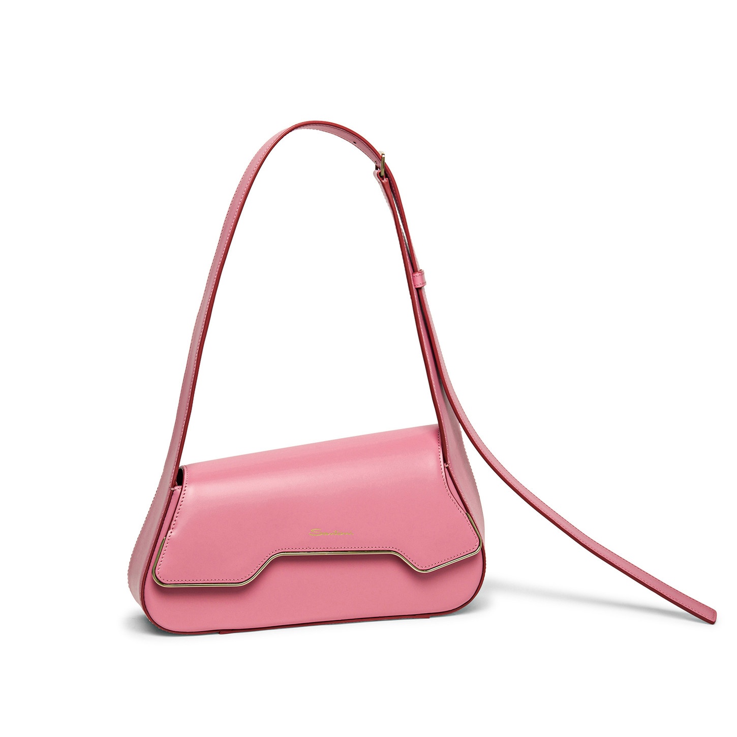 Pink leather ThePluto bag - 5