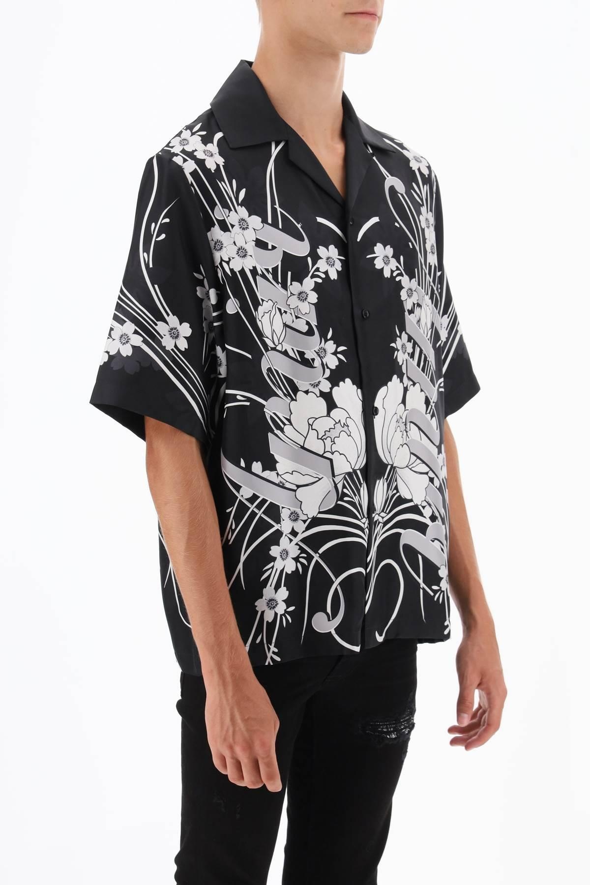 BOWLING SHIRT WITH FLORAL MOTIF - 3