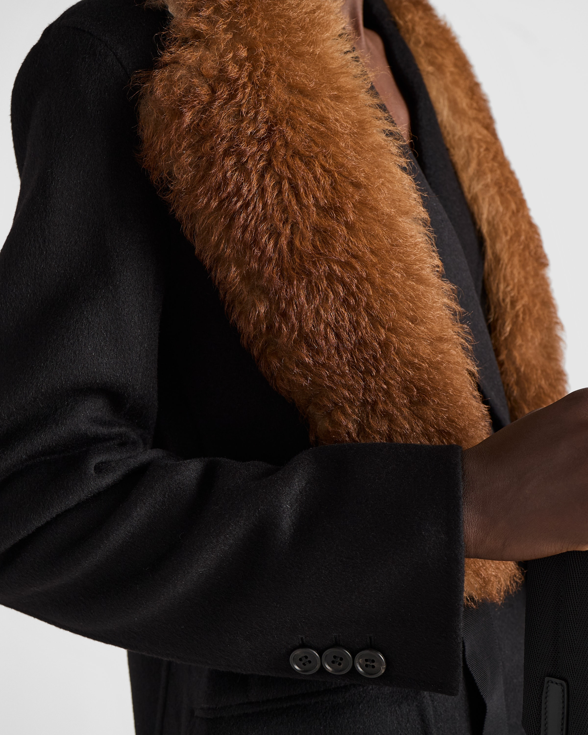 Double-breasted double cashwool coat - 6