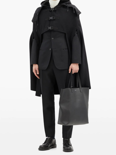 Valentino Buckled felted-wool cape outlook