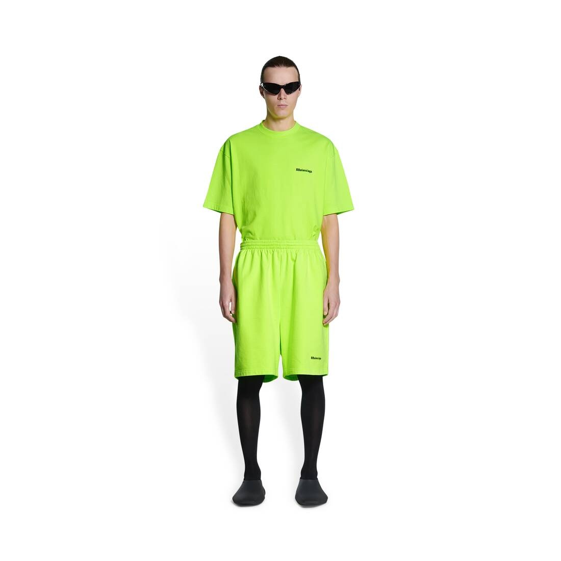 Men's Bb Corp Sweat Shorts in Yellow - 3