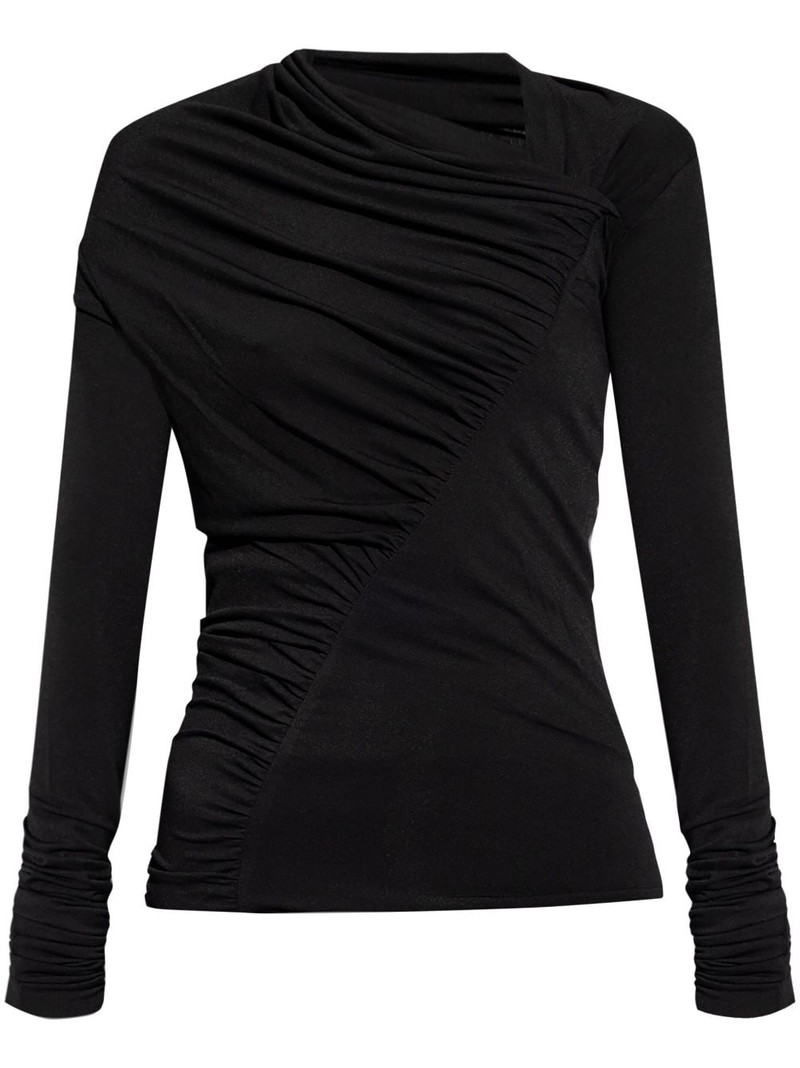 ruched asymmetric T-shirt 1