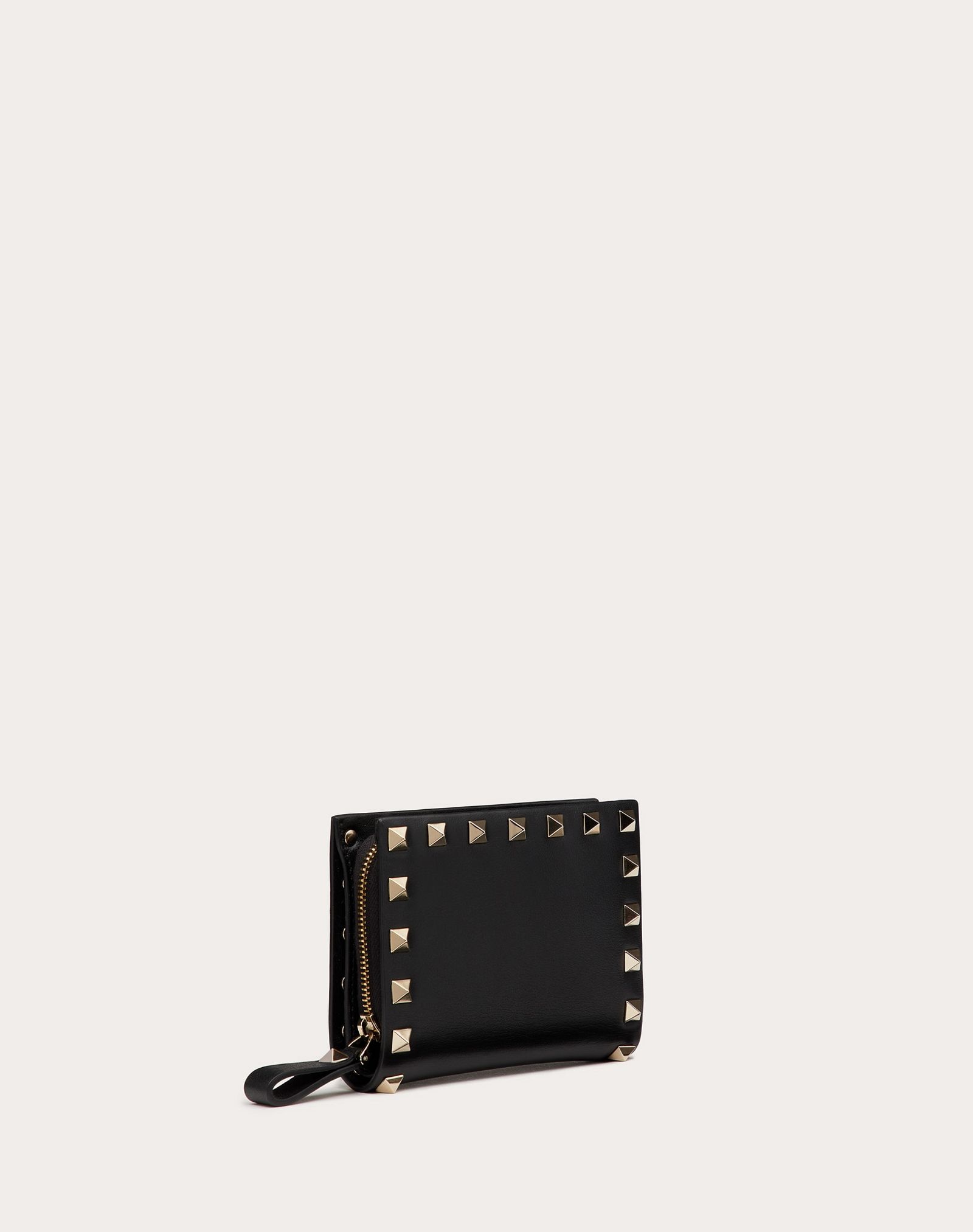 Small Rockstud Calfskin Wallet - 4