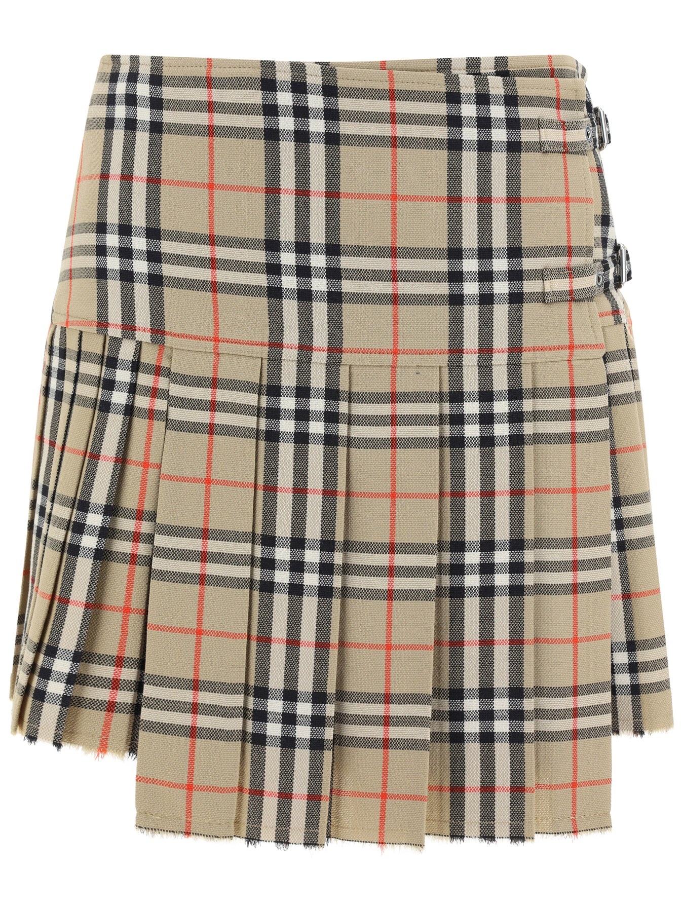 Wool skirt with iconic print - 1