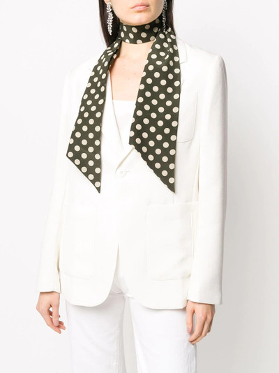 Aspesi polka dot silk scarf outlook