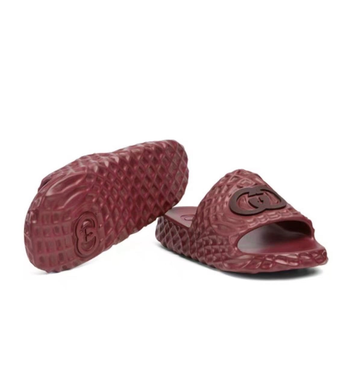 Gucci Interlocking G Rubber Slides - 3