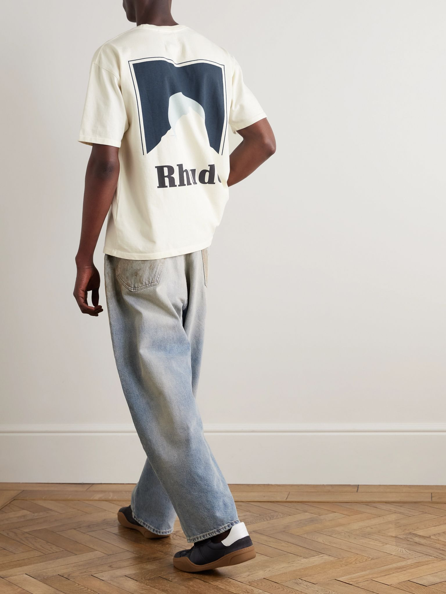 Moonlight Logo-Print Cotton-Jersey T-Shirt White - 2