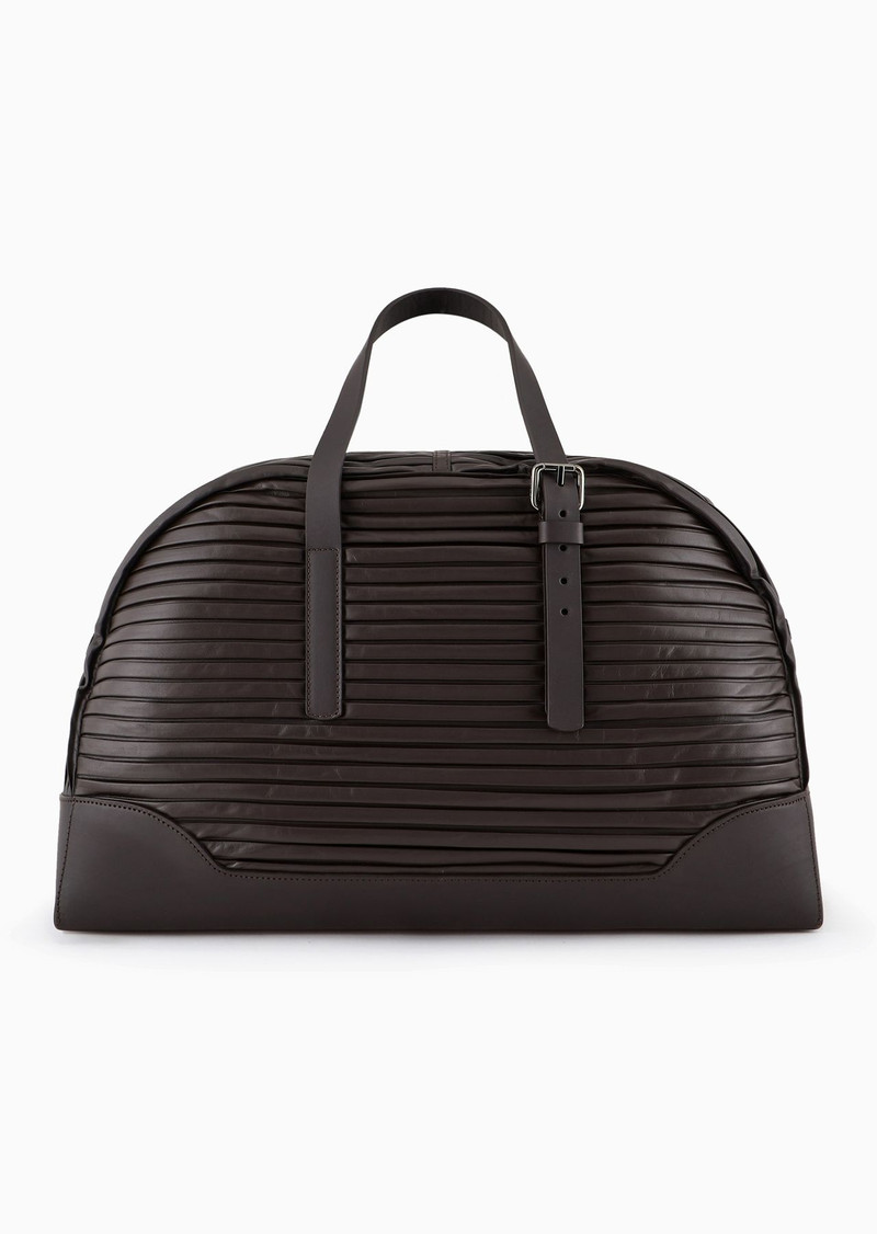 Pleated nappa-leather duffel bag 1