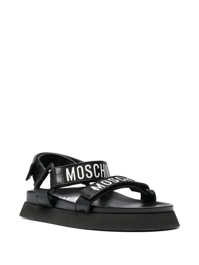 Moschino logo-tape sandals outlook