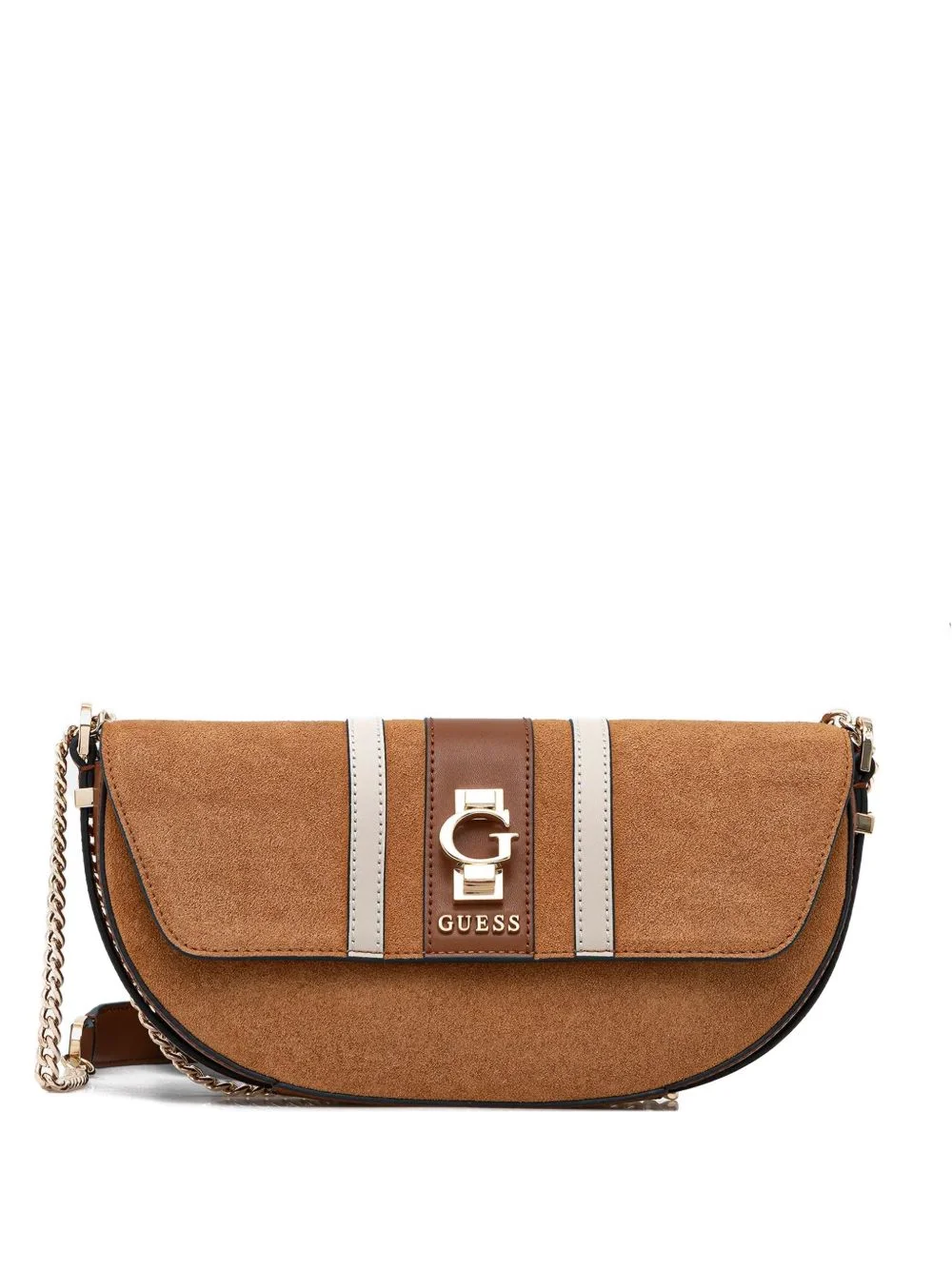 striped-detail crossbody bag - 1