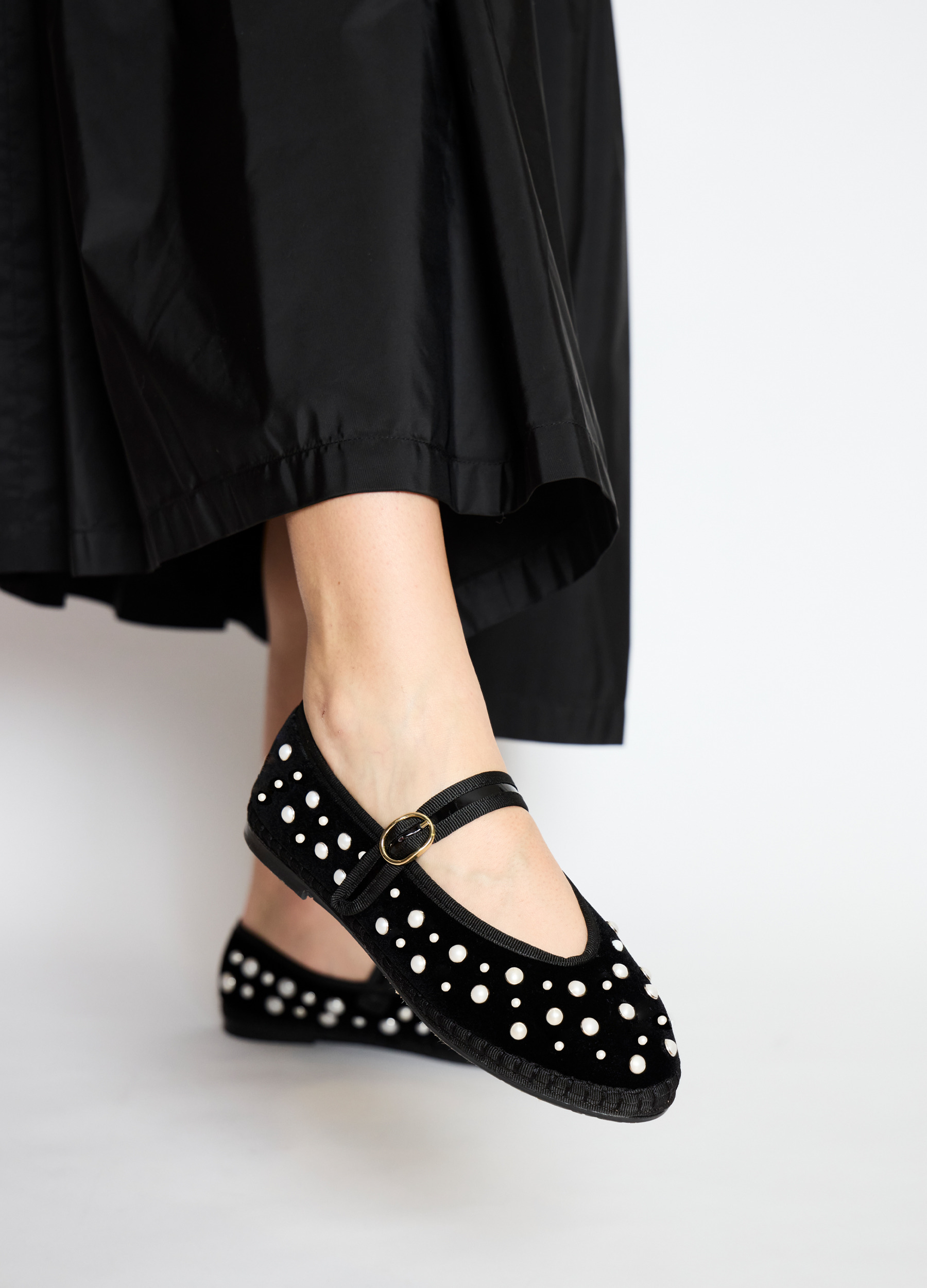 Pearl Mary Jane Flats - 3