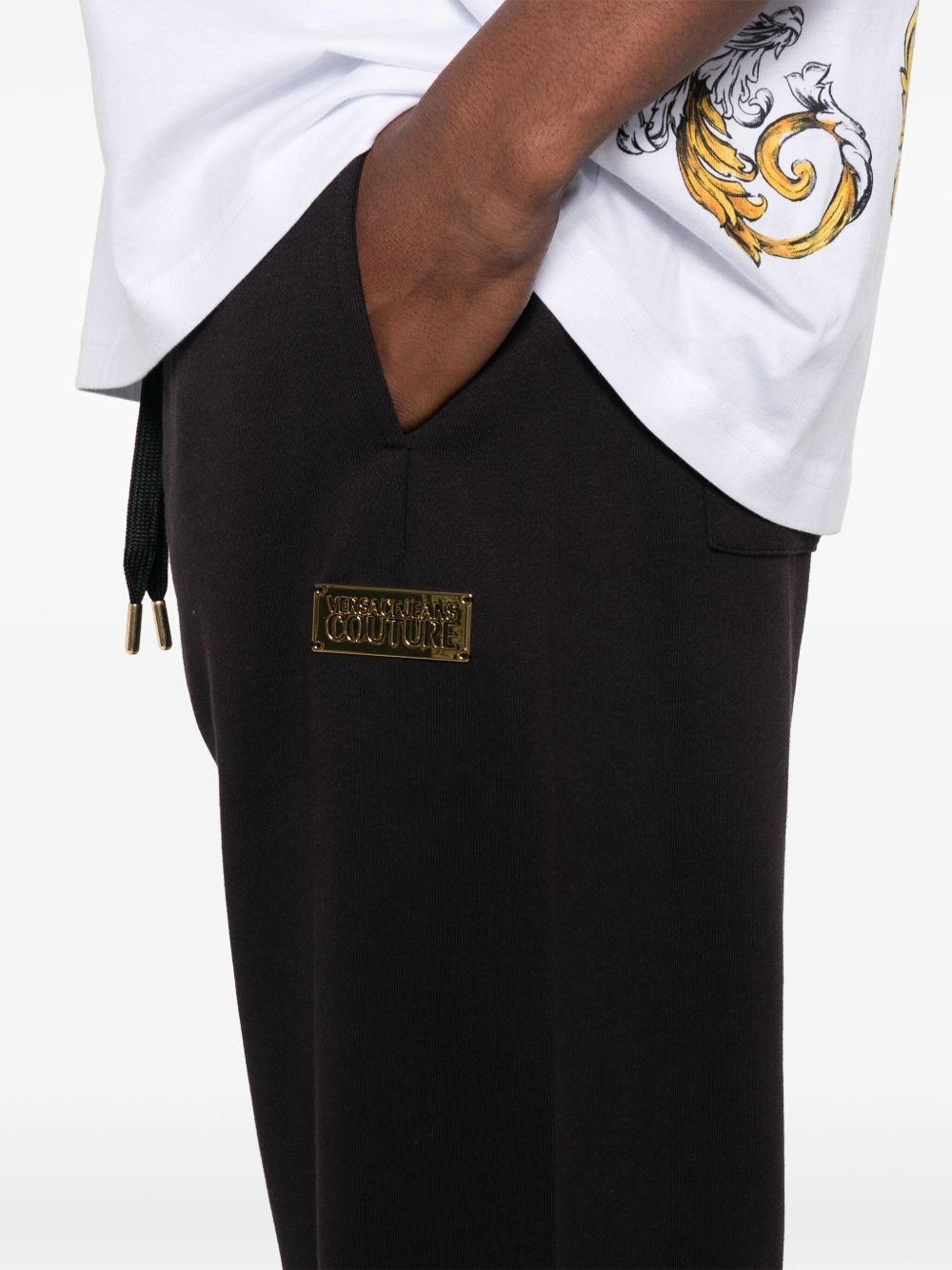 logo-plaque track pants - 5