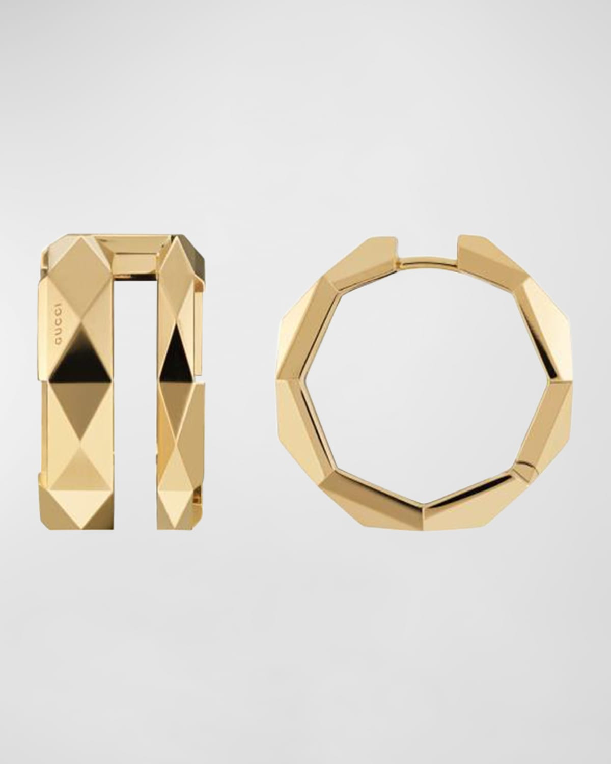 Link to Love Huggie Earrings in 18k Yellow Gold - 3