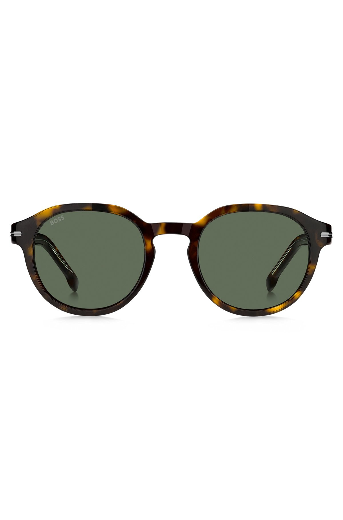 PATTERNED-ACETATE SUNGLASSES WITH SILVER-TONE HINGES - 3