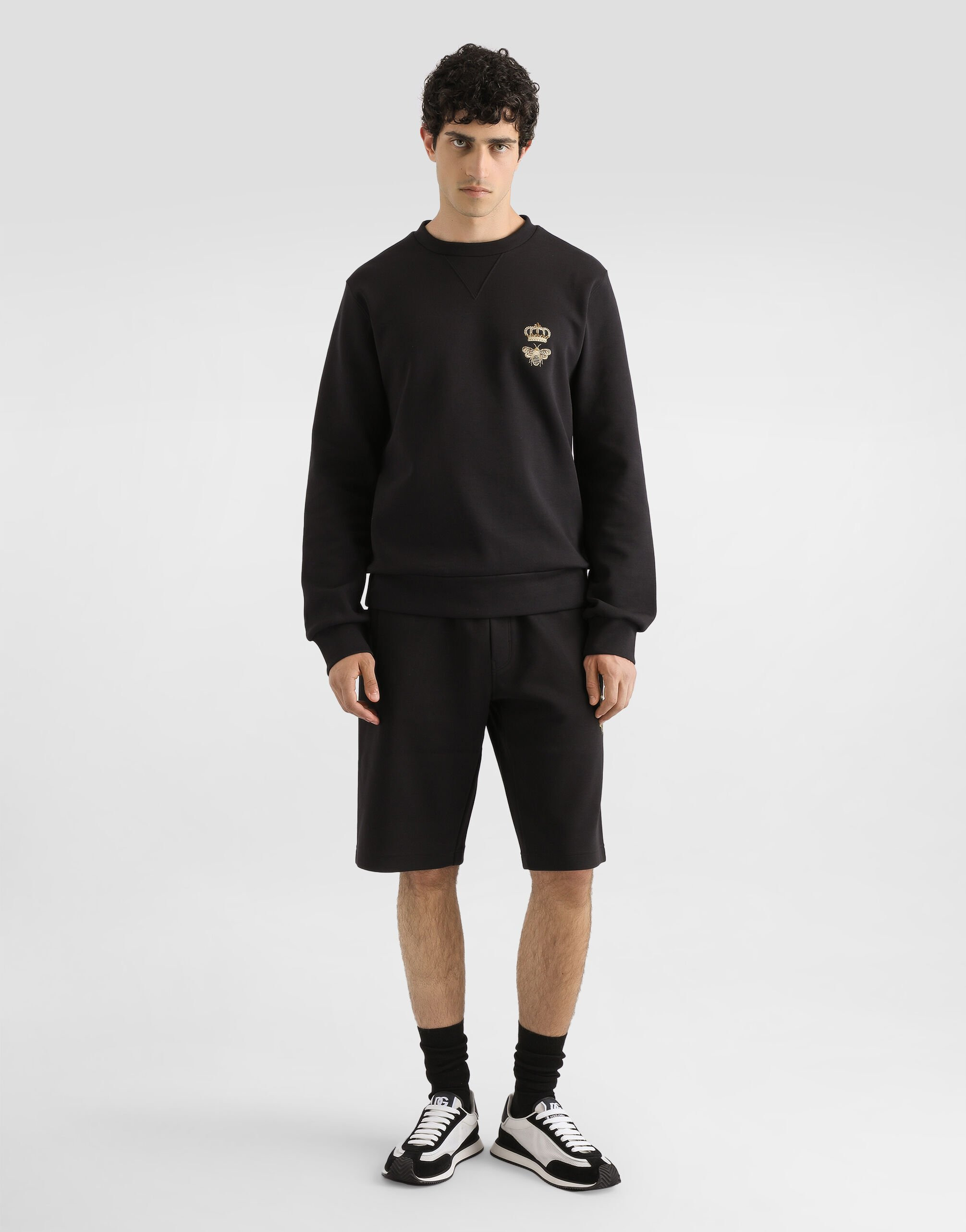 Cotton jersey sweatshirt with embroidery - 2