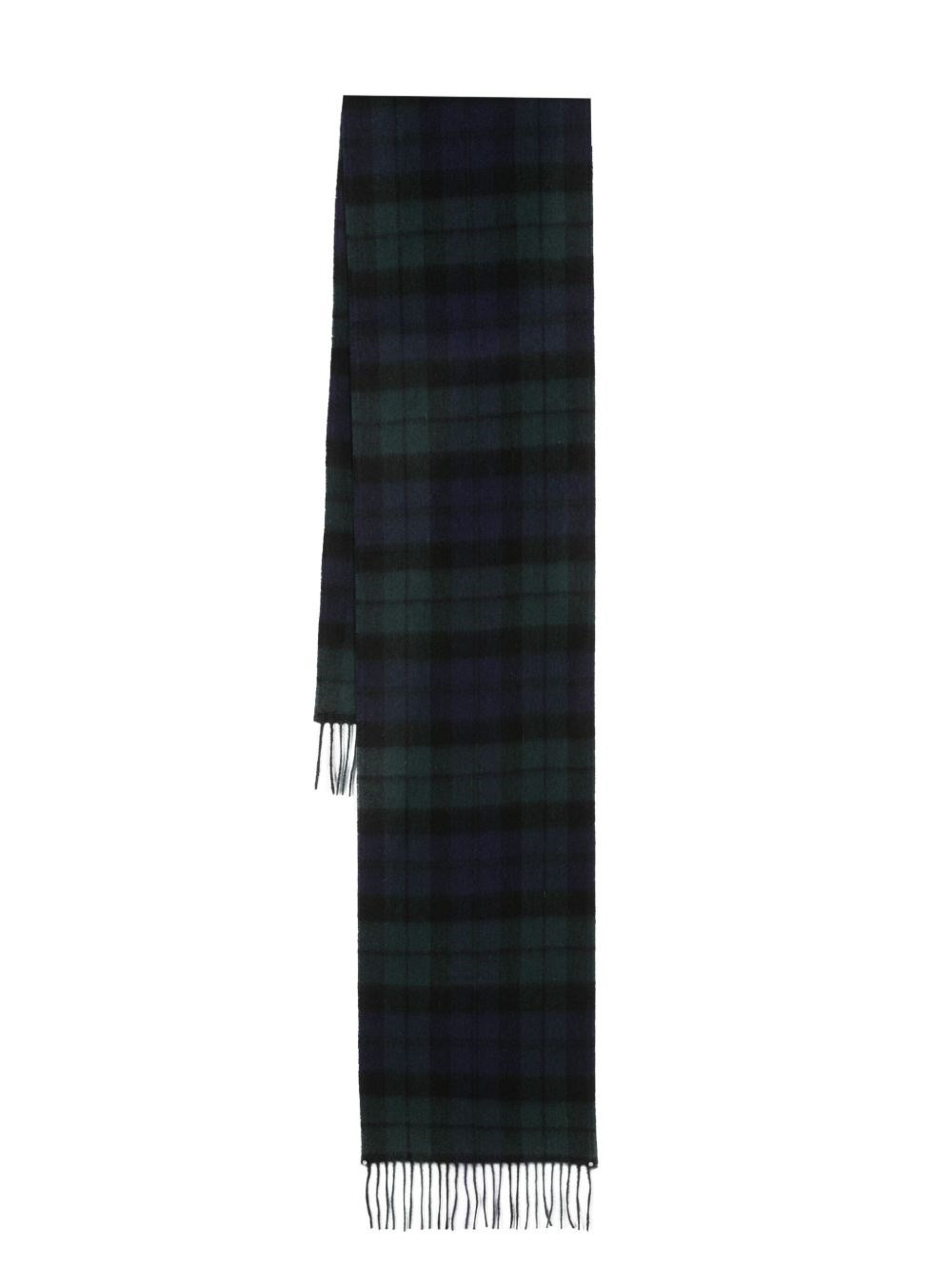 Tartan wool and cashmere scarf New Check - 3