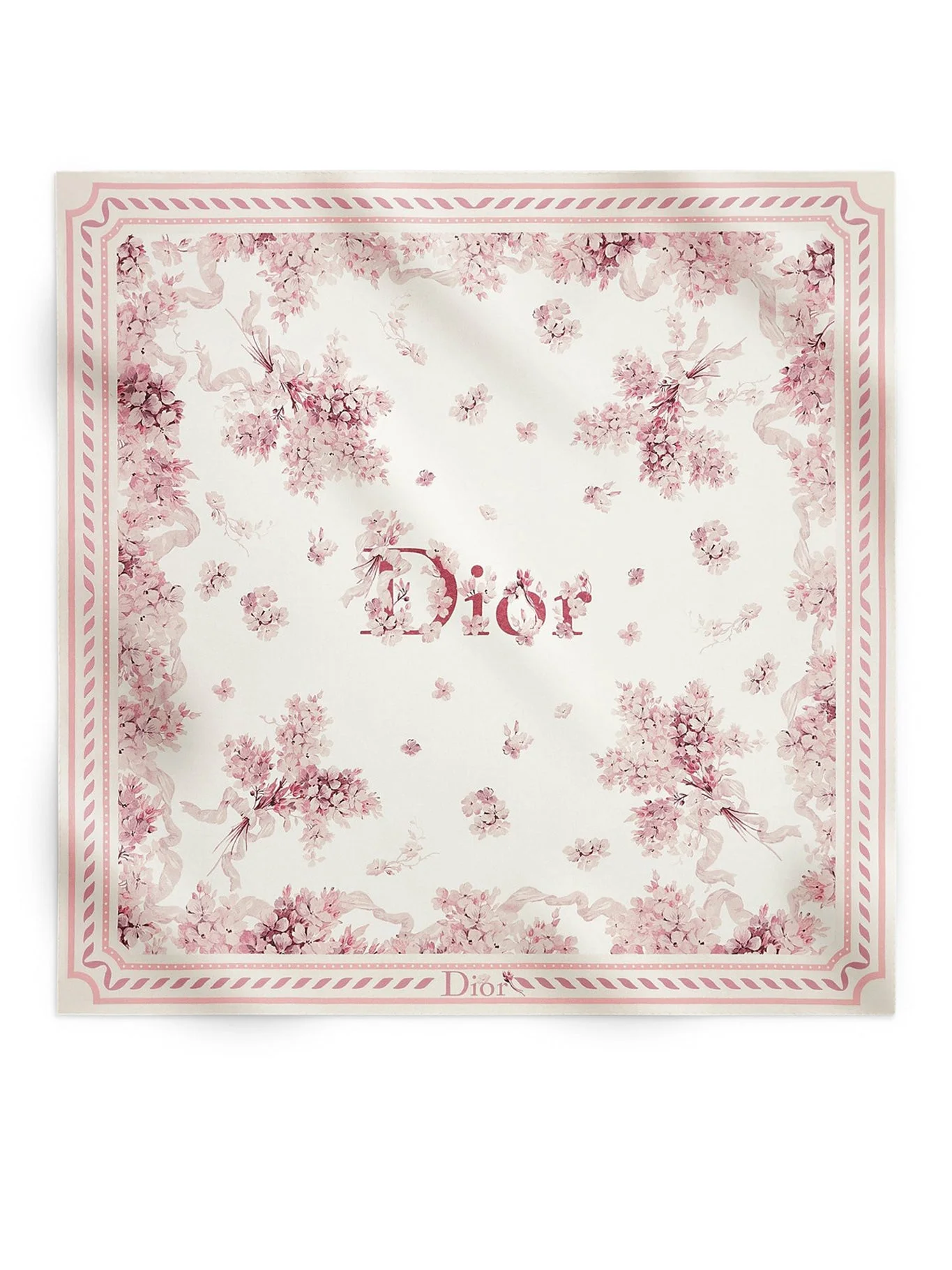 SQUARE SCARF DIOR LILAC BOUQUET 90 - 1