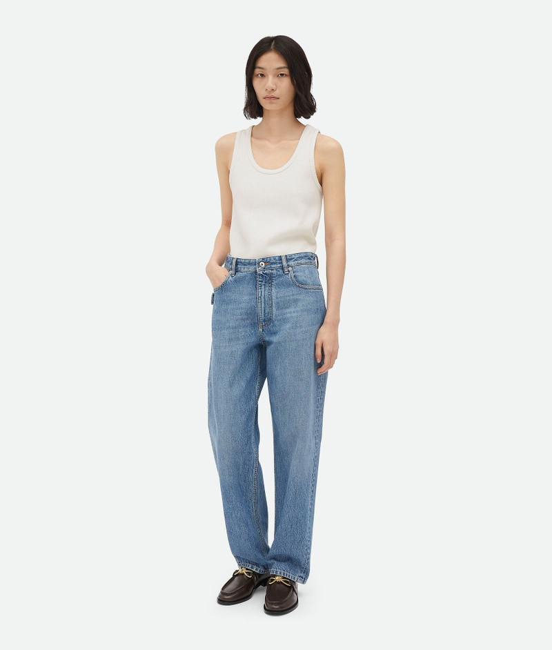 Vintage Indigo Turned Up Denim - 1