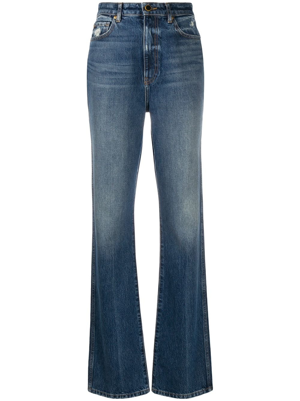 straight-leg high-rise jeans - 1