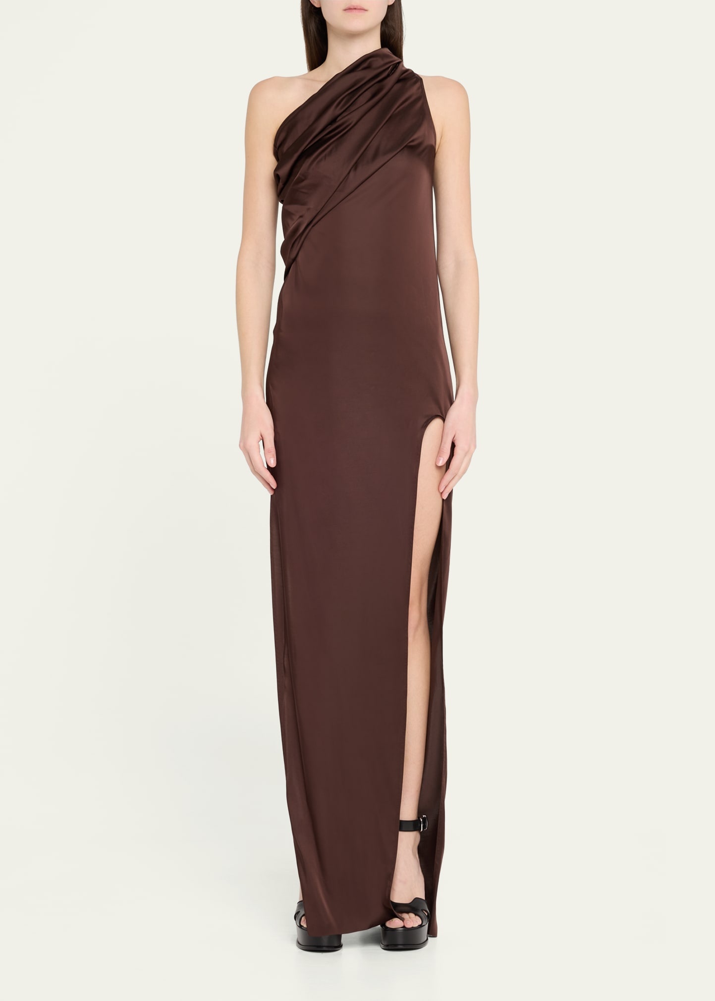 Rick Owens Athena One-Shoulder Arrowhead Dress