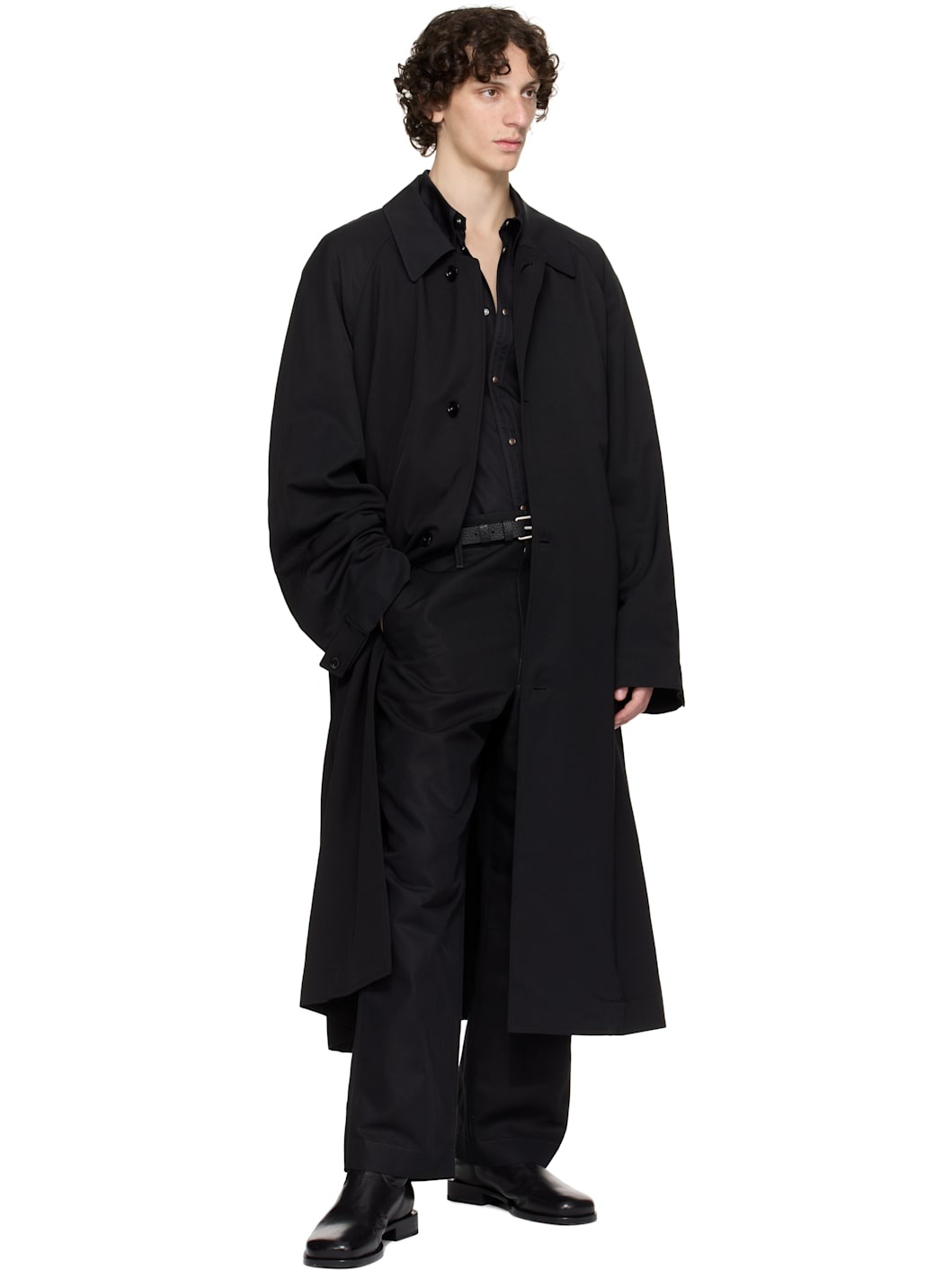 Black Half Coat - 4