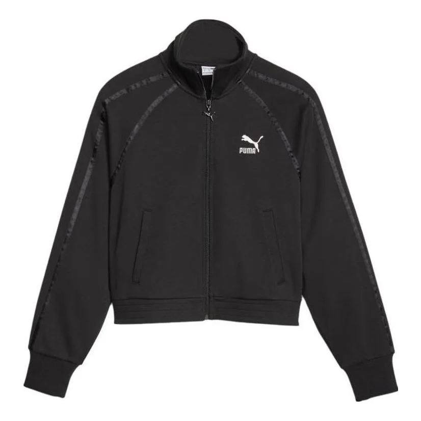 (WMNS) PUMA T7 Track Jacket 'Black' 621464-01 - 1