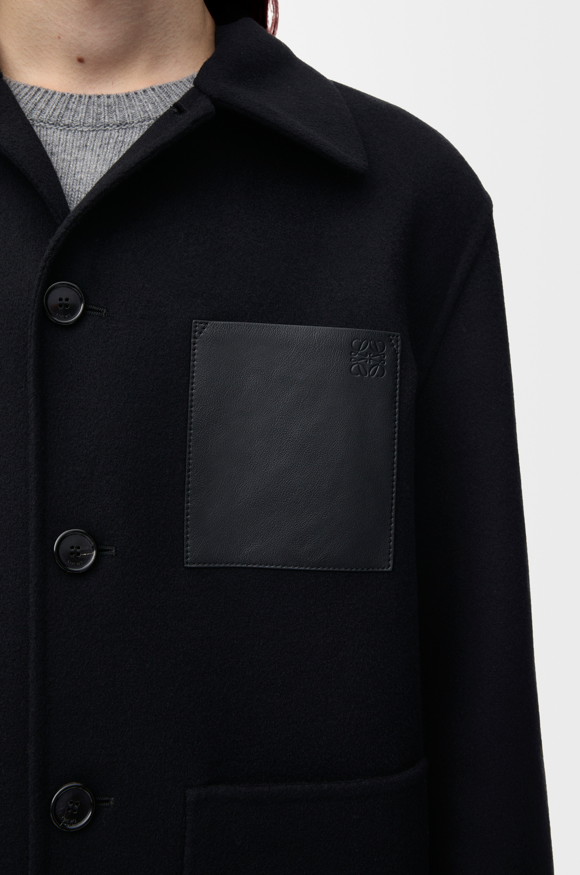 Workwear jacket in wool and cashmere - 5