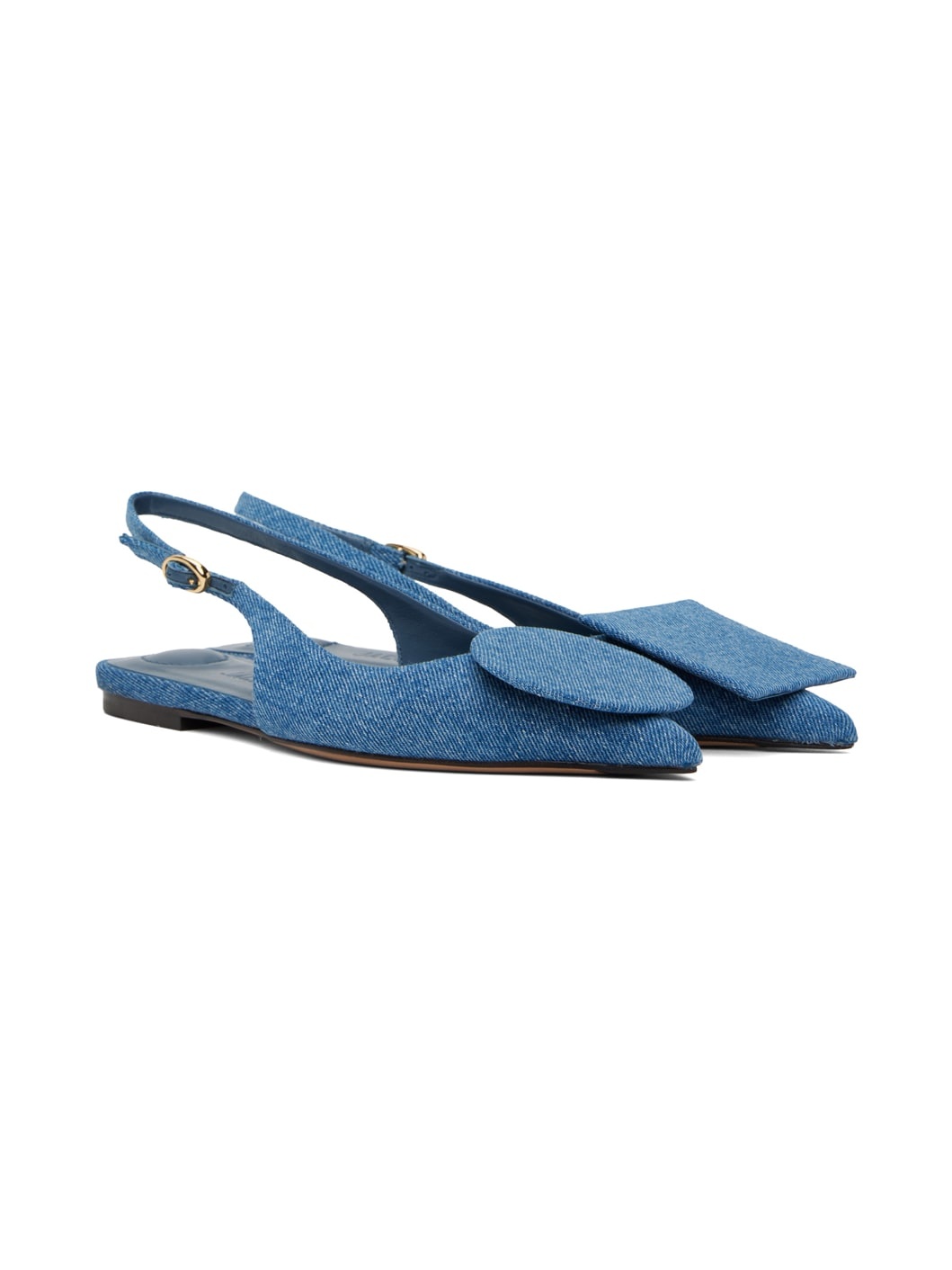 Blue 'Les slingbacks Duelo plates' Ballerina Flats - 4