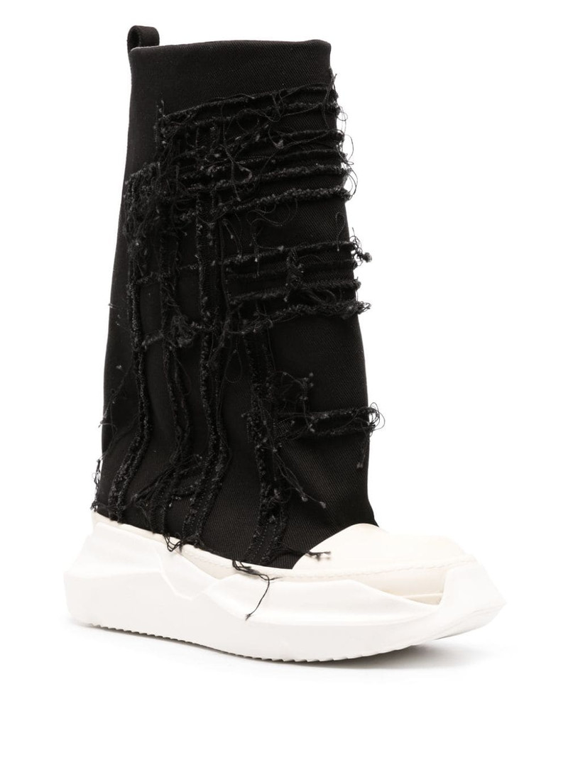 Rick Owens DRKSHDW Slashed Fogachine high-top sneakers outlook