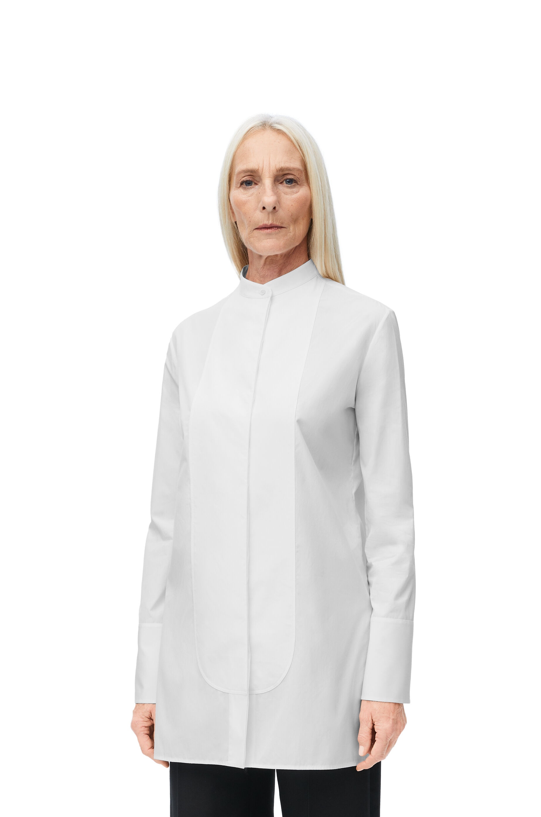 Plastron shirt in cotton - 3