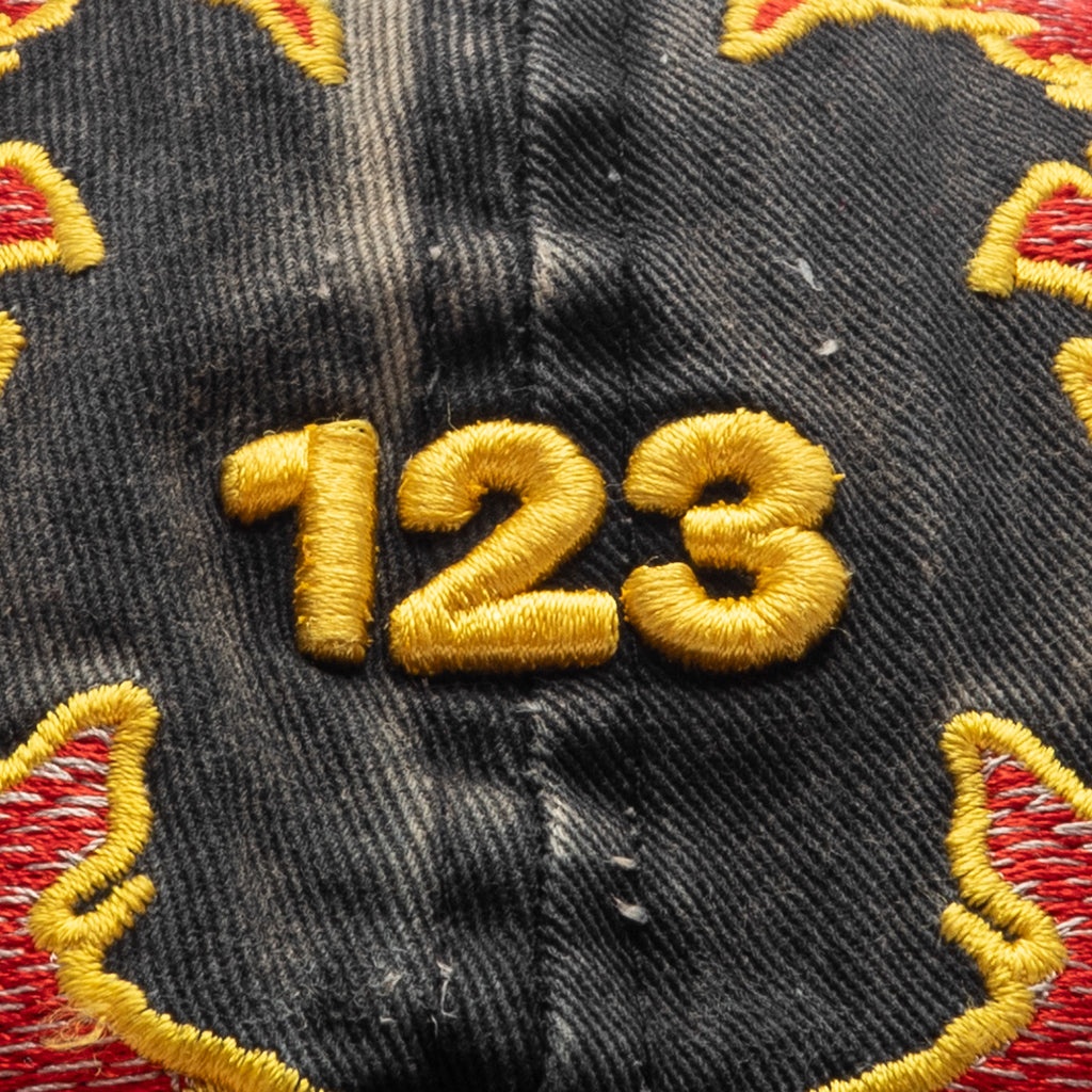 LAMBS CAP - BLACK/RED - 2