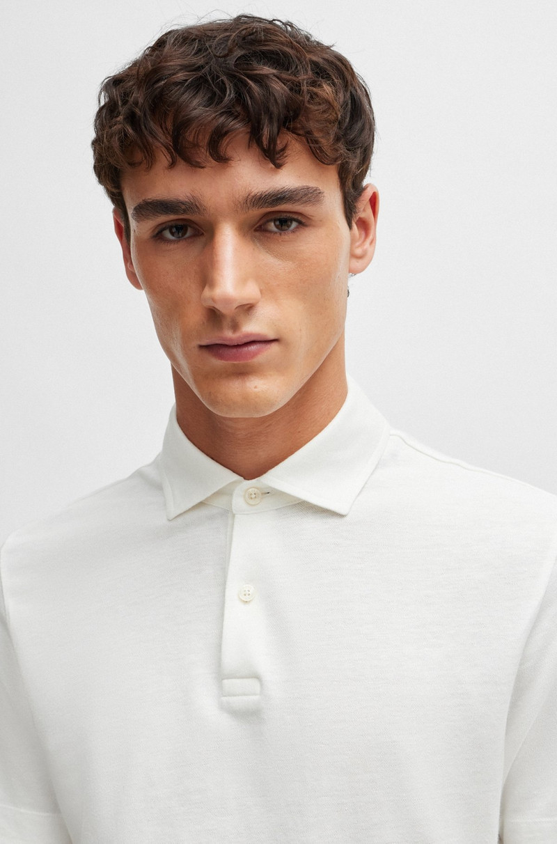 REGULAR-FIT POLO SHIRT IN COTTON과 LINEN의 3