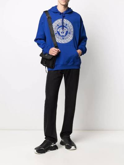 VERSACE Medusa logo-print hoodie outlook