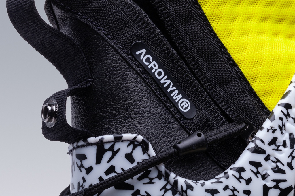APM2-100 Nike® Air Presto Mid / Acronym® White/Dynamic Yellow/Black ] - 18