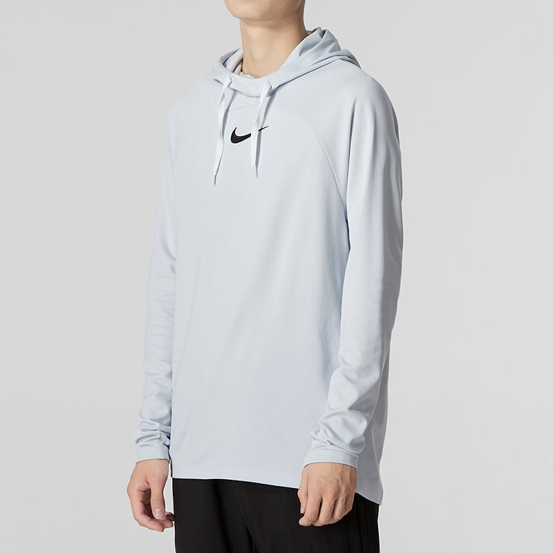 Men's Nike Solid Color Logo Loose Hooded Long Sleeves Gray DQ5052-043 - 5