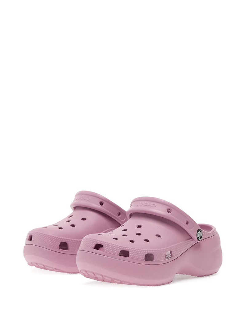 crocs platform perforated mules outlook