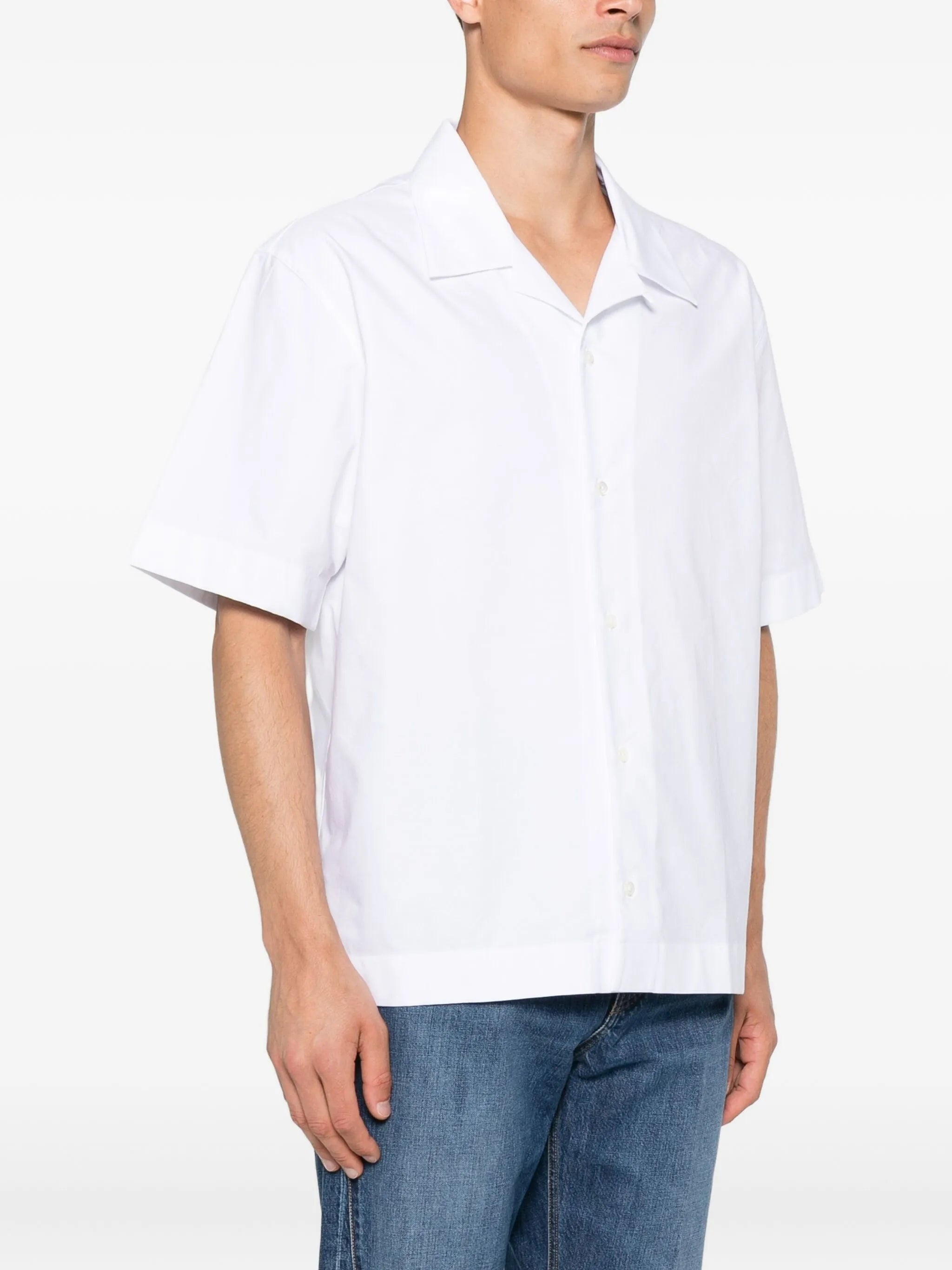 Givenchy Revere-collar Cotton Shirt - 2