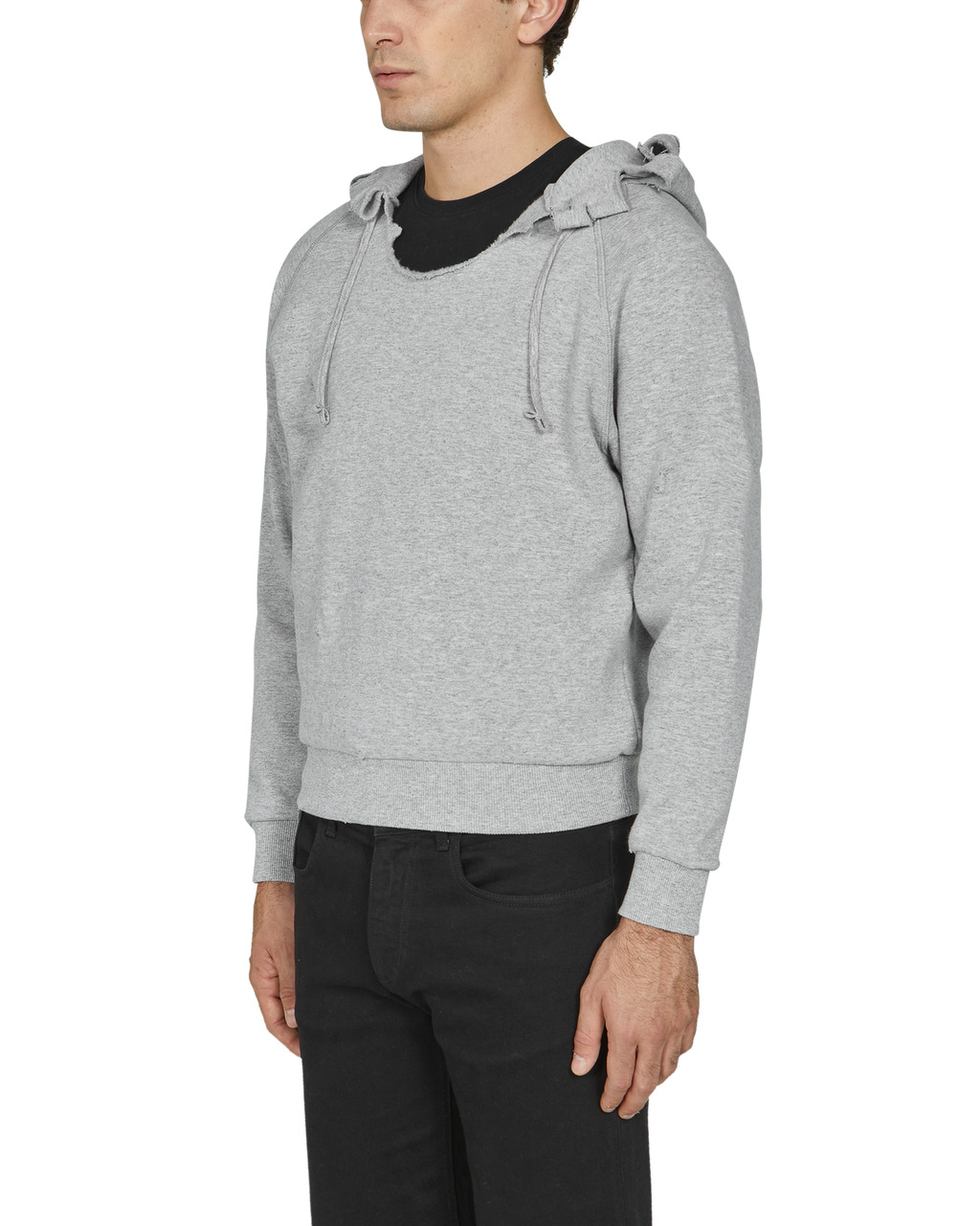 DISTRESSED HOODIE SWEATSHIRT - 3