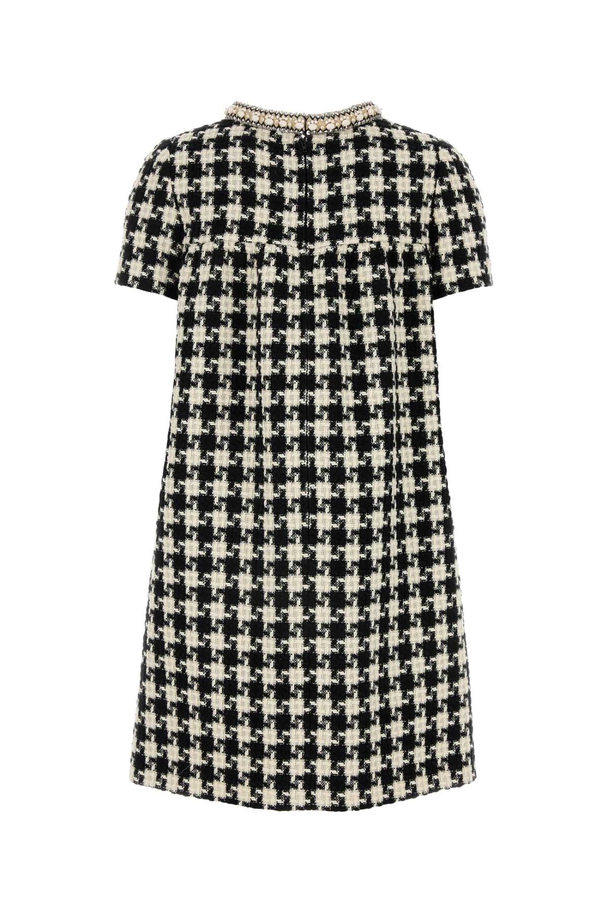 Valentino Garavani Women Embroidered Tweed Mini Dress - 2