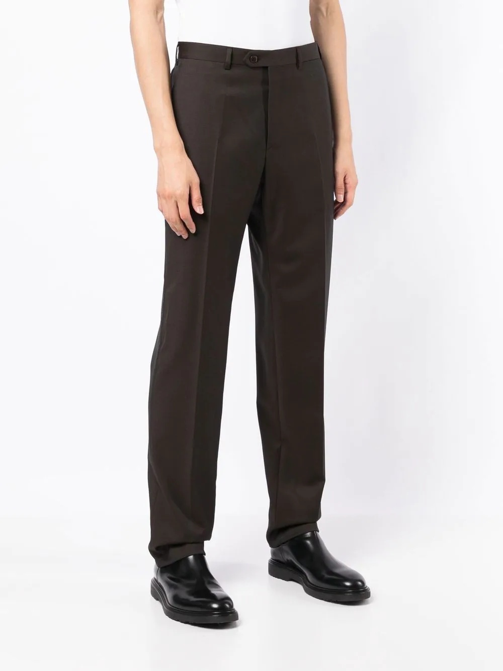 straight-leg cut trousers - 3