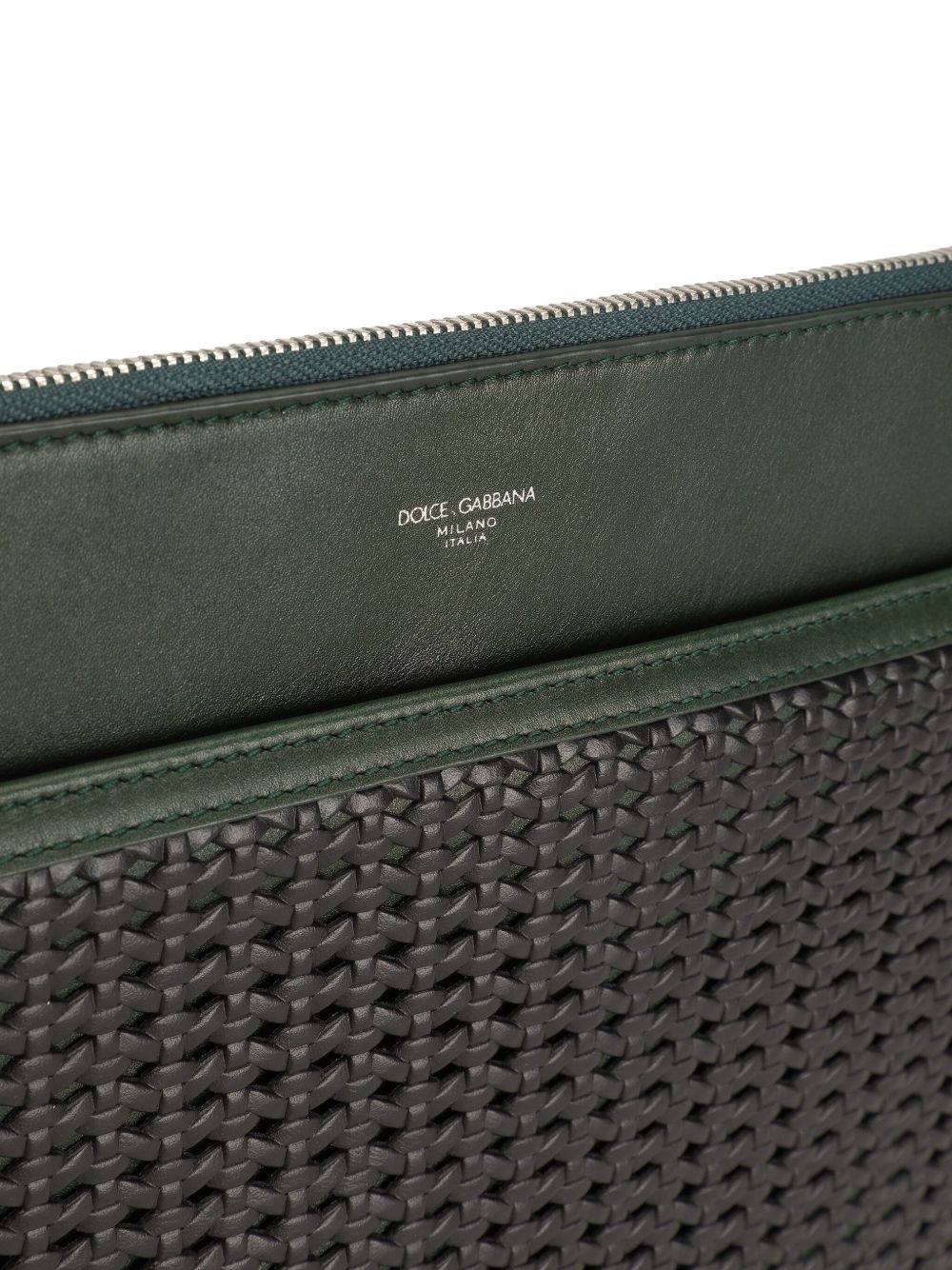 Plongé woven clutch bag - 5