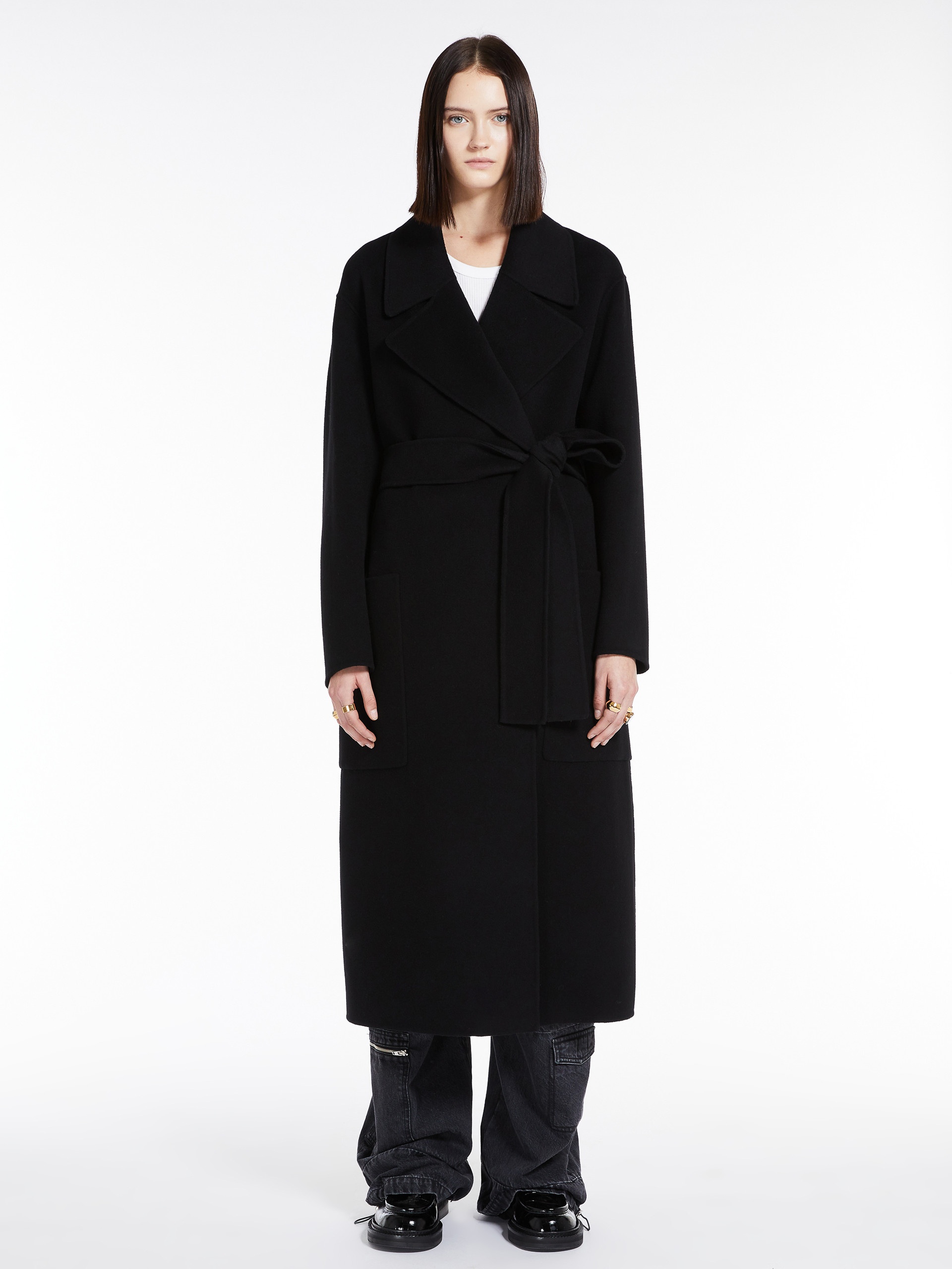 Sportmax VELENO Belted coat | REVERSIBLE