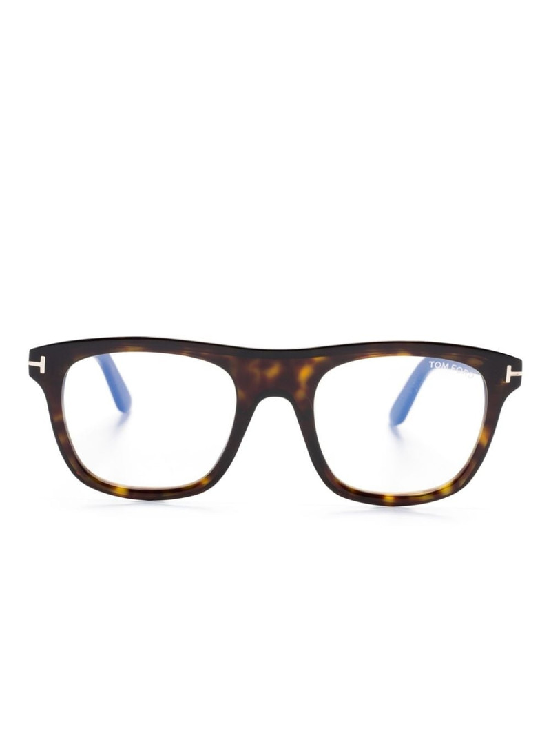 tortoiseshell square-frame glasses 1