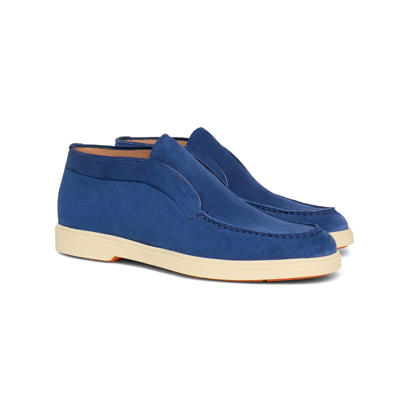 Women's blue suede desert boot 3