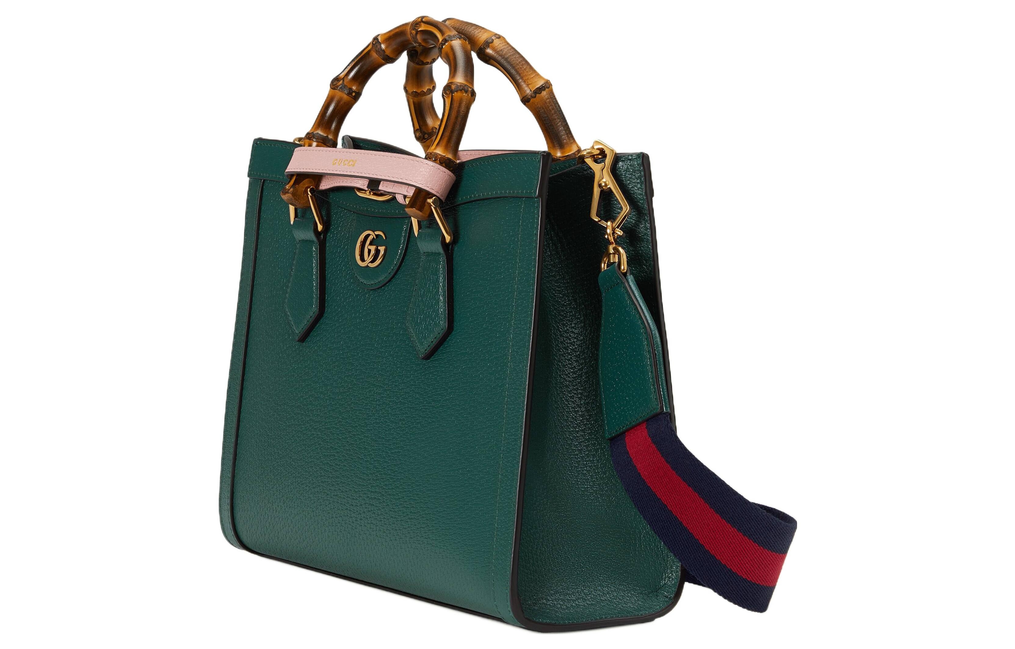 (WMNS) Gucci Diana Small Tote Bag 'Dark Green' 702721-U3ZDT-3670 - 5