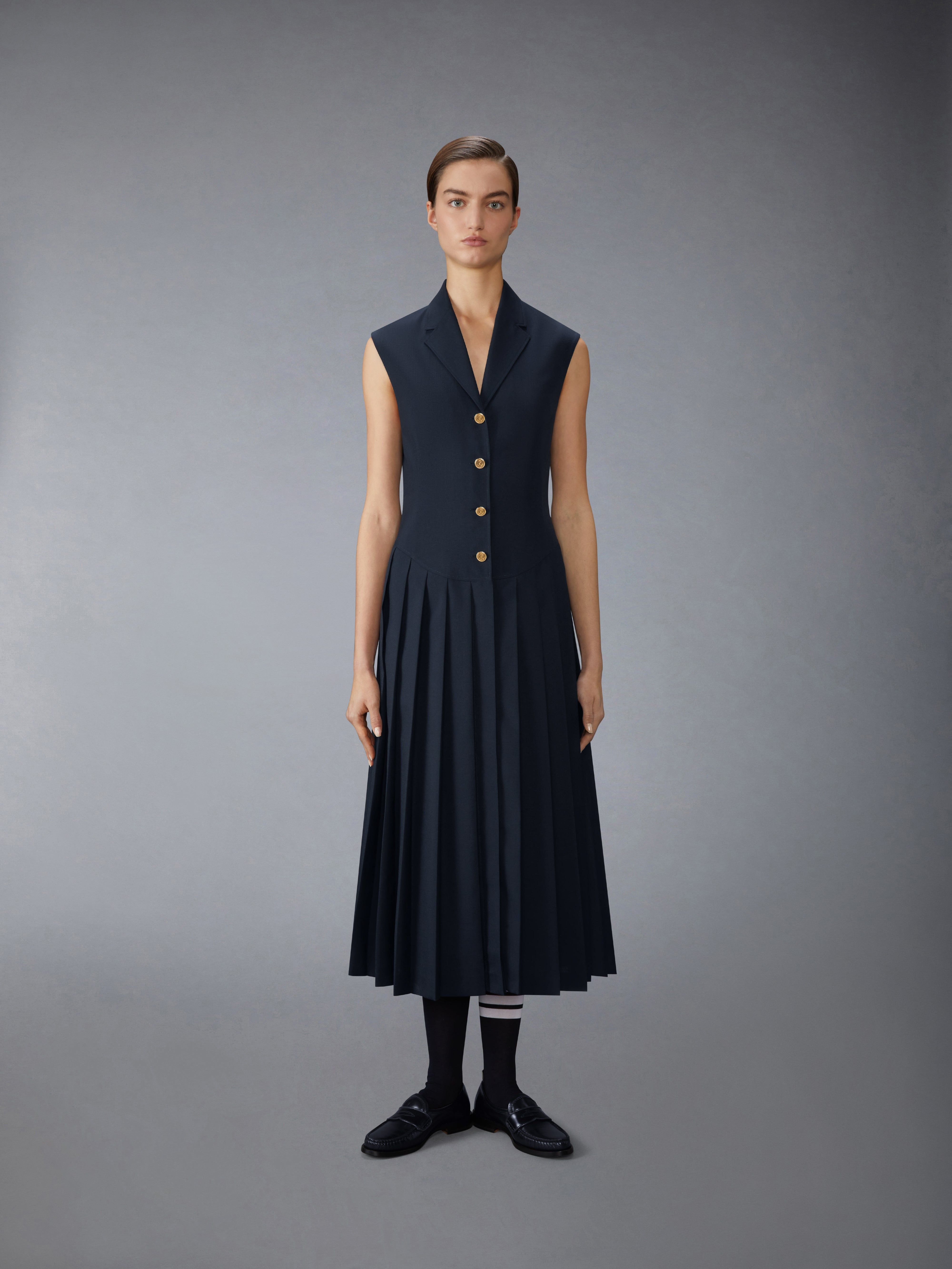 SCHOOL UNIFORM PLEATED DRESS - 2